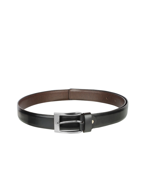 

Swiss Design Men Black Textured Leather Belt