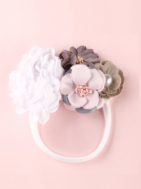 

AQUASTREET Girls White & Grey 3D Floral Embellished Hairband