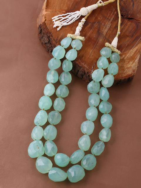 

Tistabene Green Gold-Plated Layered Necklace