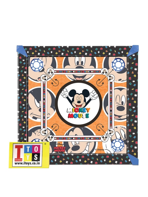 

ITOYS Kids Orange & Black Disney Mickey Mouse Carrom Board