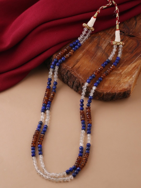 

Tistabene Blue & White Gold-Plated Layered Necklace