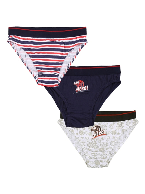 

Pantaloons Junior Boys Pack Of 3 Assorted Pure Cotton Basic Briefs 205000006001649