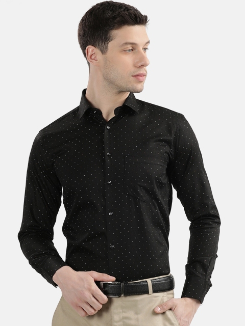 

V2 Value & Variety Men Black Slim Fit Printed Casual Shirt