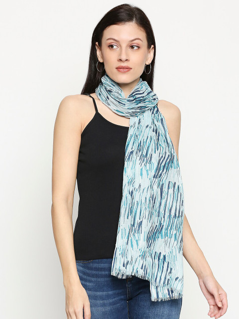 

Honey by Pantaloons Women Blue Printed Scarf