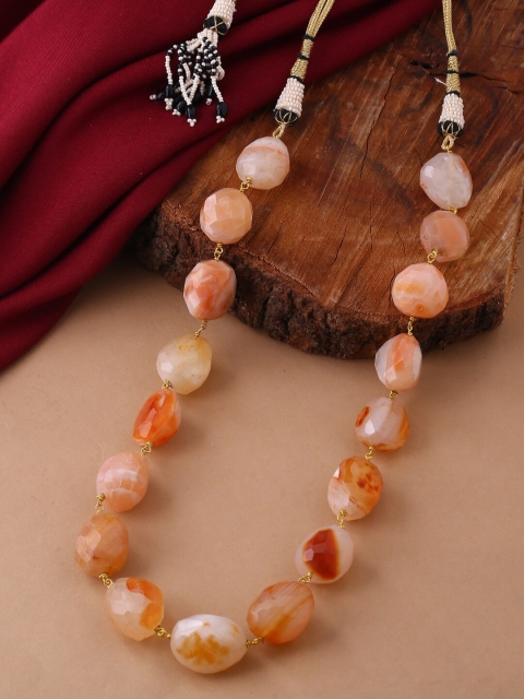 

Tistabene Gold-Toned & Orange Gold-Plated Necklace