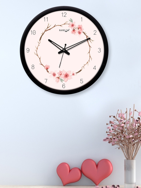 

RANDOM Off White & Black Printed 30 cm Analogue Contemporary Wall Clock