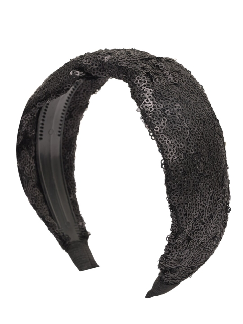

BuckleUp Women Black Embellished Hairband