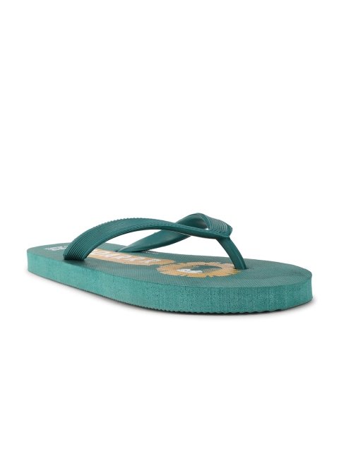 

Bata Boys Green & Yellow Printed Rubber Room Slippers