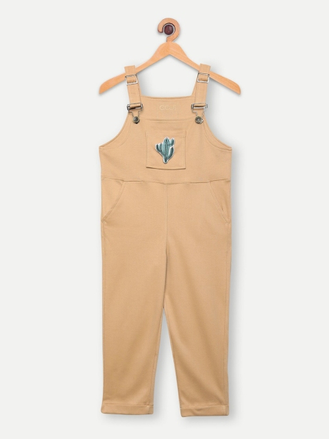 

GOJI Girls Tan Brown Desert Scout Straight-Leg Dungarees