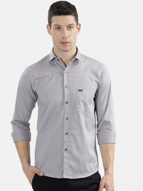

V2 Value & Variety Men Grey Slim Fit Floral Printed Casual Shirt