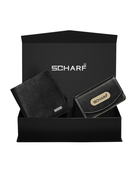 

SCHARF Men Black Textured Accessory Gift Set