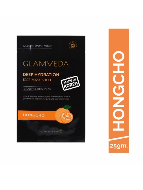 

GLAMVEDA Hongcho Anti Acne Korean Sheet Mask 25 g, Black