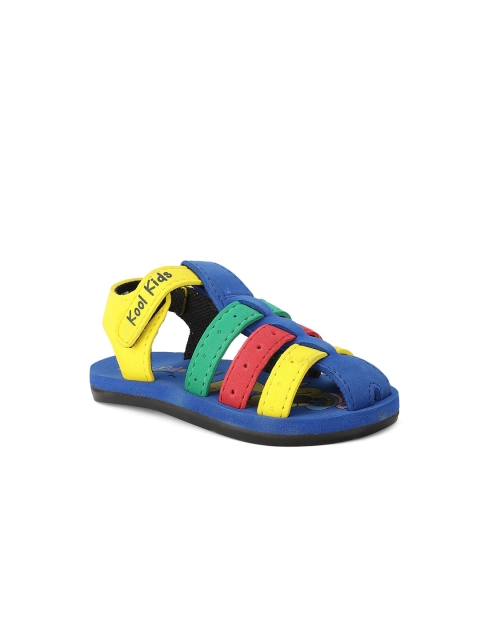 

Bubblegummers Boys Blue & Yellow PU Fisherman Sandals
