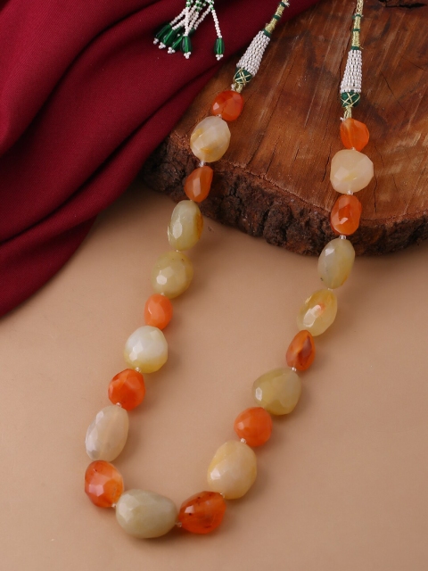 

Tistabene Beige & Orange Gold-Plated Necklace