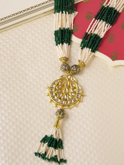 

Tistabene Gold-Toned & White Gold-Plated Layered Necklace