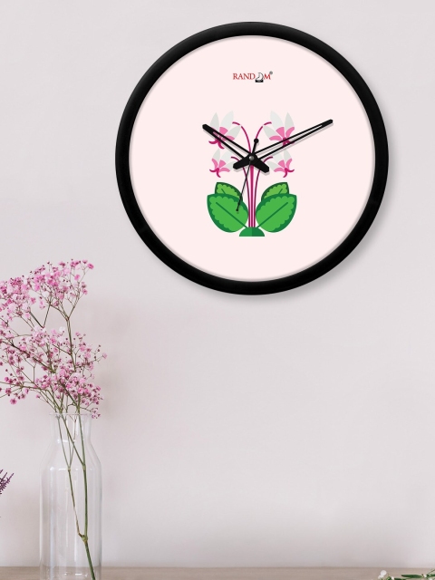 

RANDOM Pink & Black Printed 30 cm Analogue Contemporary Wall Clock