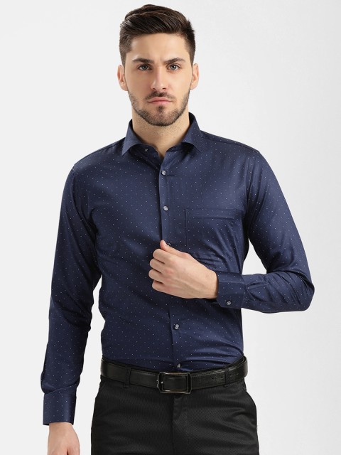 

V2 Value & Variety Men Navy Blue Slim Fit Printed Casual Shirt