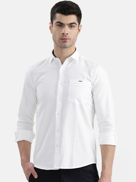 

V2 Value & Variety Men White Slim Fit Casual Shirt