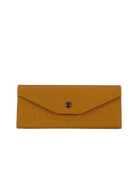 

Da Milano Mustard Yellow Textured Genuine Leather Handcrafted Sunglass Case