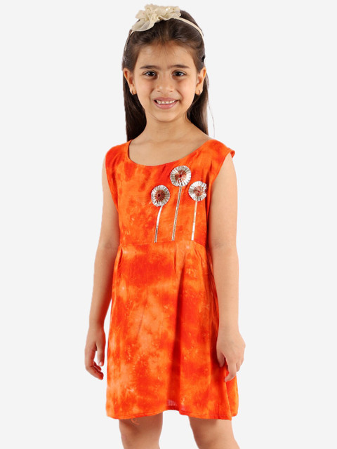 

YK Orange Floral Dress