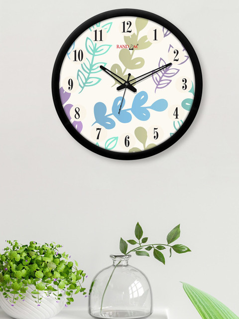 

RANDOM White & Blue Printed 30 cm Analogue Contemporary Wall Clock