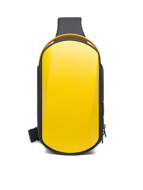 

BANGE Yellow & Black Backpack with USB Charging Port