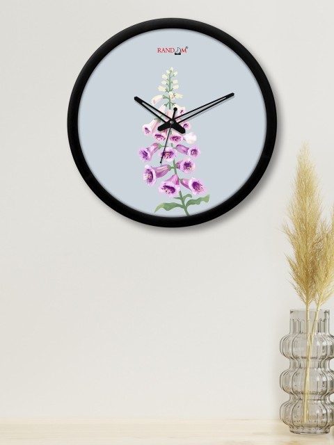 

RANDOM Black & Purple Printed Contemporary 30.4 cm Analogue Wall Clock