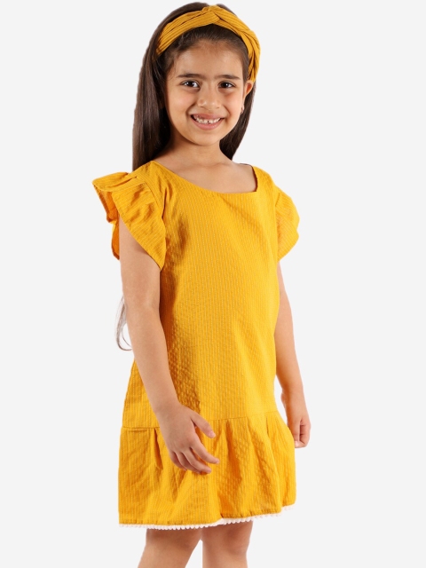 

YK Yellow Drop-Waist Dress