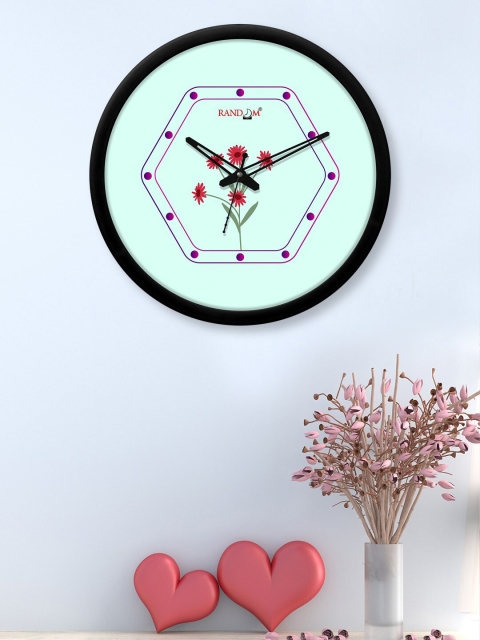 

RANDOM Blue & Black Printed 30 cm Analogue Contemporary Wall Clock