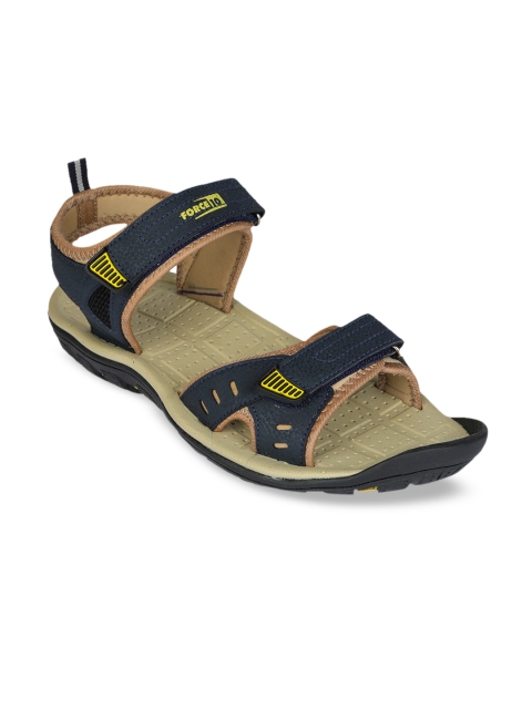

Liberty Men Blue & Beige Colourblocked Sports Sandals