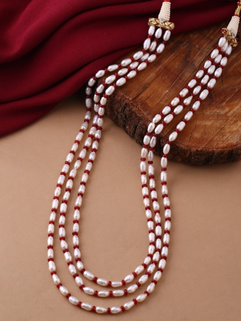

Tistabene White & Red Layered Necklace