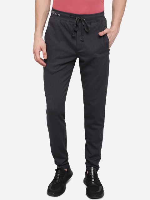 

JADE BLUE Men Grey Solid Cotton Track Pants