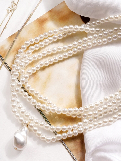 

JOKER & WITCH White & Gold-Toned Layered Necklace