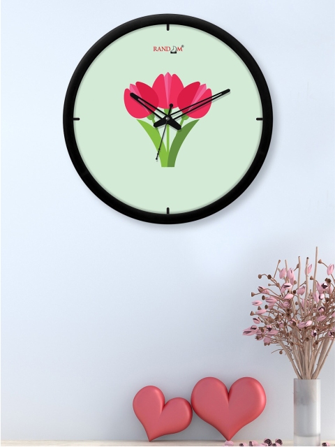 

RANDOM Green & Pink Printed 30 cm Analogue Contemporary Wall Clock