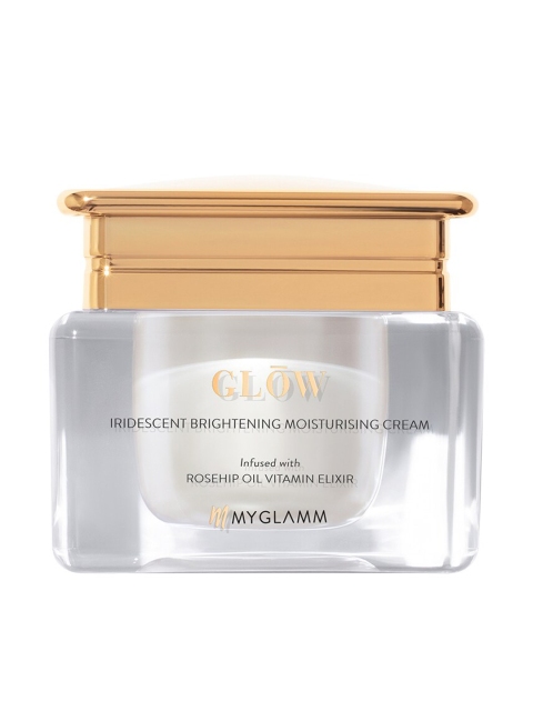 

MyGlamm GLOW Iridescent Brightening Moisturising Cream-30ml, Transparent