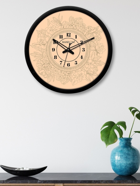 

RANDOM Beige & Black Printed 30 cm Analogue Contemporary Wall Clock
