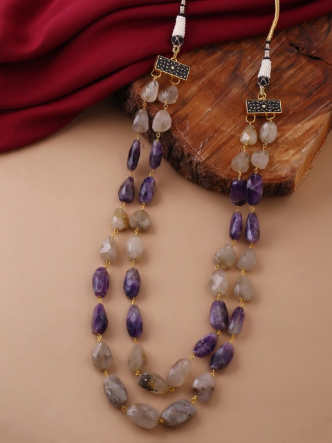 

Tistabene Blue & Grey Gold-Plated Necklace