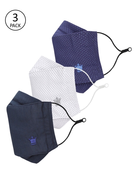 

Louis Philippe Men Pack Of 3 Assorted 3-Ply Reusable Protective Outdoor Masks