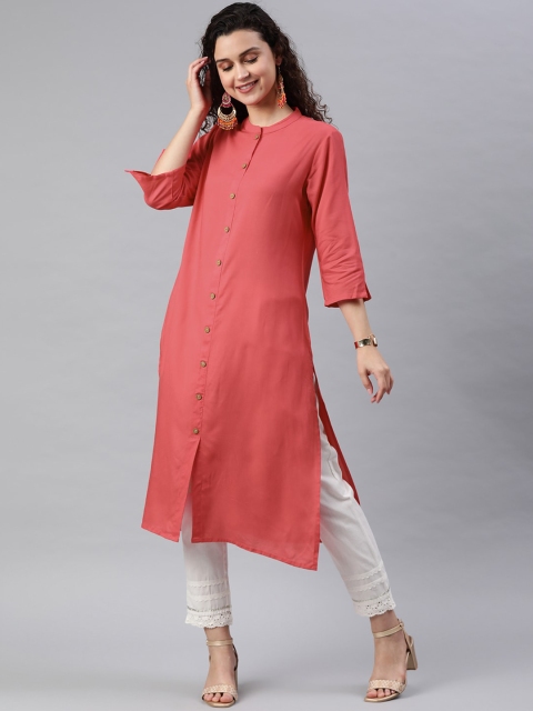 

Juniper Women Coral Liva Kurta