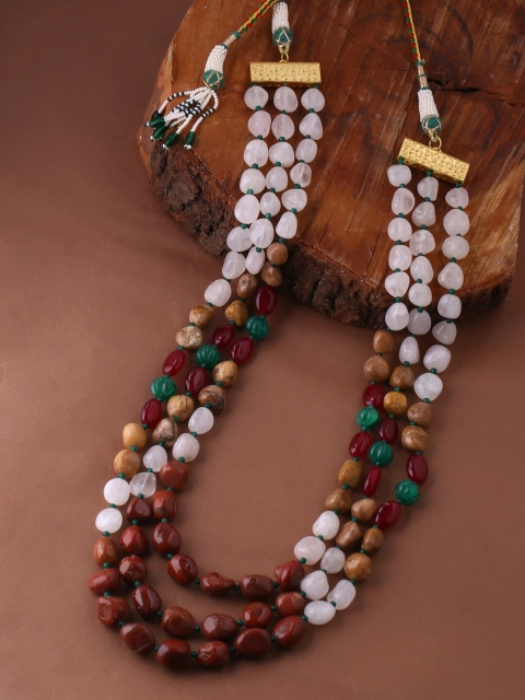 

Tistabene White & Brown Gold-Plated Necklace