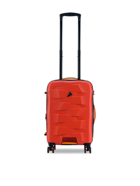 

IT luggage Red Patterned Hard-Sided Cabin Elevate Trolley Suitcase