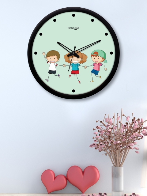 

RANDOM Green Printed Contemporary Wall Clock