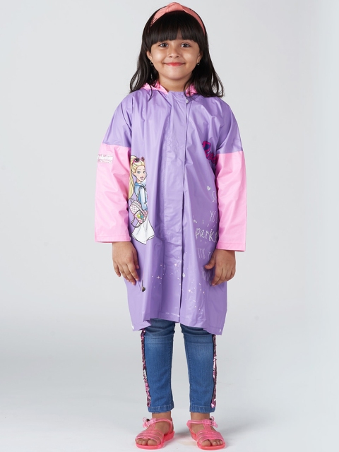 

Zeel Girls Purple & Pink Printed Raincoat