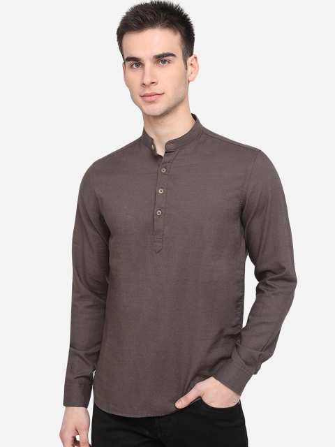 

Greenfibre Men Brown Slim Fit Casual Shirt