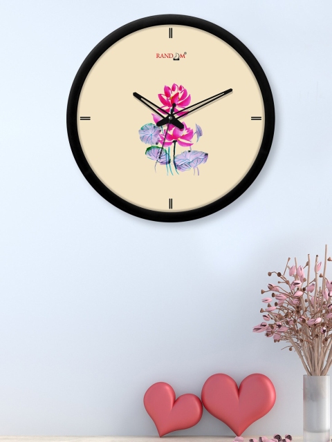 

RANDOM Cream Printed Contemporary Wall Clock