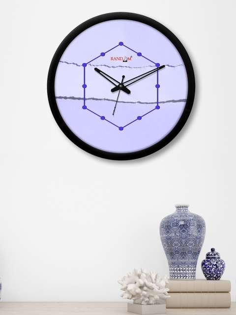 

RANDOM Blue & Black Printed 30 cm Analogue Contemporary Wall Clock