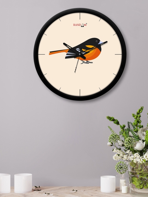 

RANDOM Pink & Black Printed 30 cm Analogue Contemporary Wall Clock