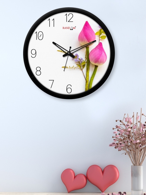 

RANDOM Black & White Printed Contemporary 30.4 cm Analogue Wall Clock
