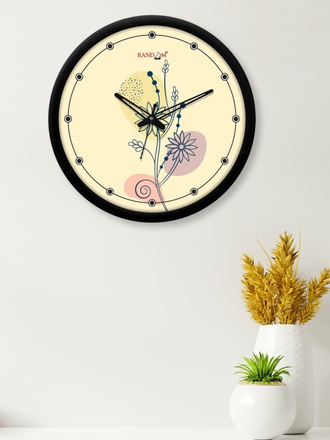 

RANDOM Cream & Black Printed 30 cm Analogue Contemporary Wall Clock
