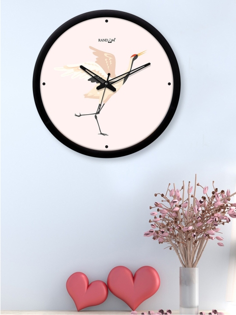 

RANDOM Black & Pink Printed Contemporary 30 cm Analogue Wall Clock